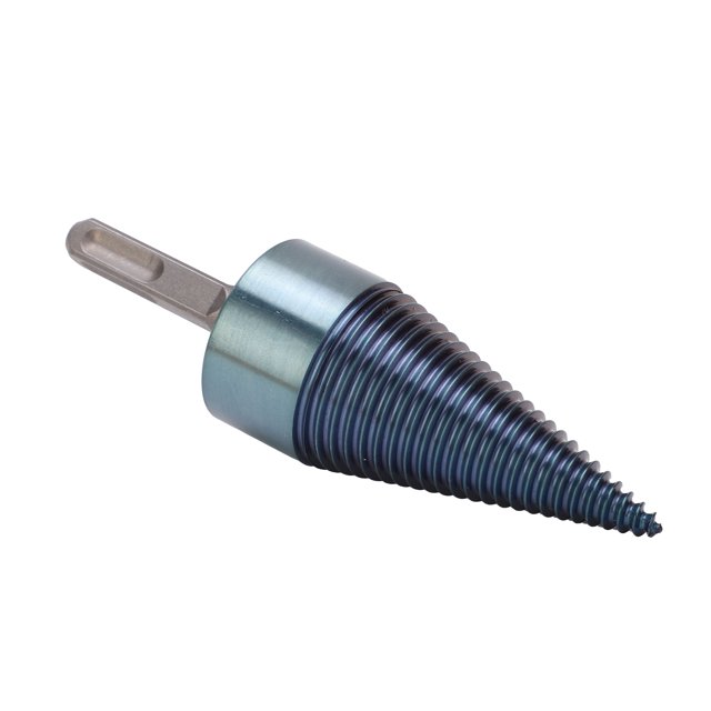 Cono de tornillo de taladro, broca dividida para leña, accesorios para madera, taladro para leña de vástago cuadrado, valor excepcional