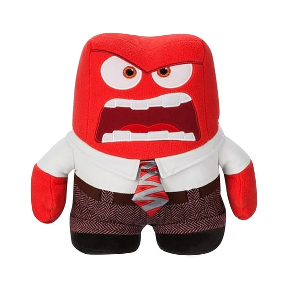 Peluche Mignonne Inside Out 2, Jouet Peluche Anger pour Cadeau aux Fans de Films, Figurine en Peluche Douce pour Enfants et Adultes, Excellent Choix d'Anniversaire Pâques Noël pour Garçons Filles