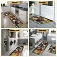 thumbnail image 5 of Rooster Kitchen Rugs,Non Skid Washable Microfiber mats for Kitchen Floor,Farmhouse Sunflower Kitchen Cushioned Runner Rug Decor Sets of 2, Size 17"x 47"+17"x 30", 5 of 6