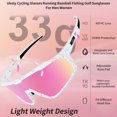 thumbnail image 2 of Gafas de sol deportivas Ukoly 620 rosas para hombres y mujeres, 2 of 8