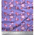 thumbnail image 1 of Soimoi Cotton Voile Fabric Check,Leaves & Peony Floral Print Fabric by the Yard 42 Inch Wide, 1 of 1