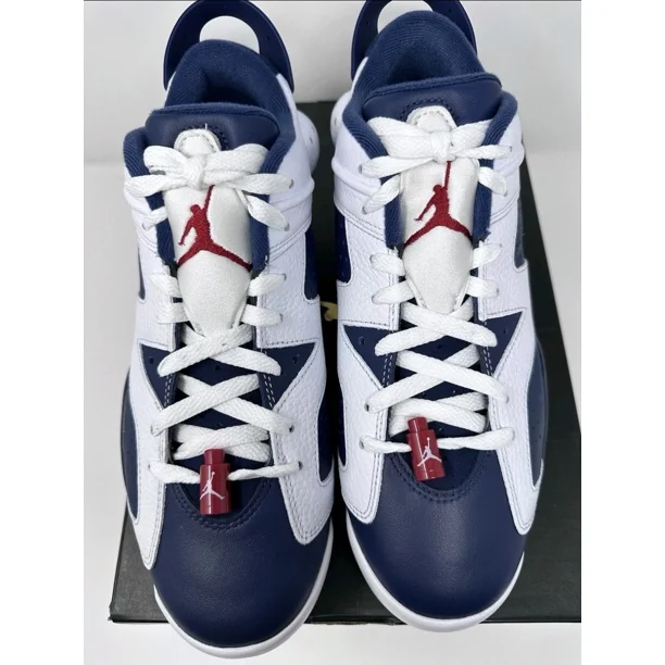 N I-K-E A i r-Jor-dan 6 Retro Golf Navy White Men's Size 13