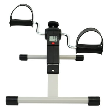ALSO GO Under Desk Exerciser Bike, Folding and Portable Under Desk Mini Trainer Bike for Home and Office, Under Desk Indoor Exercise Machine Bike for Arms, Legs, Physical Therapy or Calorie Burner