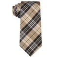 thumbnail image 6 of Scott Allan Brown and Black Mens Tie | Scottish Tartan Plaid Necktie | Jacquard Woven Regular Size Tie 3.3" at Tip, 6 of 6