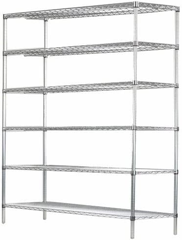 2 Shelf Unit 14 Height Commercial Chrome Wire Shelving 21 x 54 