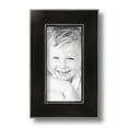 thumbnail image 2 of ArtToFrames 4" x 8" Honors Black with Silver Picture Frame, 4x8 inch Black Wood Poster Frame (WOM-5157),  Pack, 2 of 7