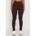 thumbnail image 4 of Womens Ribbed Knit Fleece Lined High Waist Leggings, 4 of 5