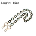 thumbnail image 3 of kusrkot Acrylic Alloy Bag Chain Strap Shoulder Strap Purse Making Accessories Detachable Green 60cm, 3 of 9