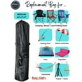 thumbnail image 2 of Camping Chair Bag. Bag for Beach, Portable, Foldable, Outdoor Chair Bag - 40"x7"x7" Black, 2 of 9