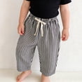 thumbnail image 5 of Tiijoy Baby Minimalist Striped Pants Daily Cotton Loose Elastic Waist Trousers, Sizes 18-24 Months, 5 of 7