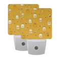 thumbnail image 7 of LED Sensor Night Light Auto On/Off Dusk to Dawn Lamp for Bedroom Hallway Honey Jars and Bees Pattern 2 Pack, 7 of 7