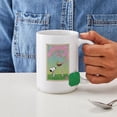 thumbnail image 4 of CafePress - Woodstock In The Cherry Blossoms Large Mug - 15 oz Ceramic Large White Novelty Mug, 4 of 6
