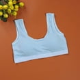 thumbnail image 6 of Girls Cami Sports Bra, 3-Pack Teenage Big Girls Wirefree Padded Traning Vest Bras Tops, 6 of 7