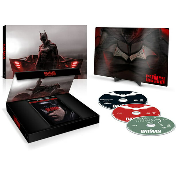 The Batman Giftset (Walmart Exclusive) (4K Ultra HD + Blu-Ray + Digital  Copy) Collectible Metal Faceplate 