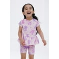 thumbnail image 2 of Paw Patrol Skye Ribbed Peplum T-Shirt and Shorts Outfit Set Newborn to Little Kid, 2 of 5