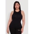 thumbnail image 2 of Womens Plus Size Basic Crew Neck Tank Top, 2 of 5