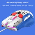 thumbnail image 4 of Wired Mouse, White Macro Programming Wide Compatibility Wired Gaming Mouse RGB Light  for  7, 4 of 7