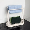 thumbnail image 2 of Wall-Mounted Kitchen Dishcloth Rack with Detachable Drainer, Multi-Functional Sponge and Utensil Organizer, 2 of 6