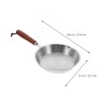thumbnail image 3 of Shisuyan Stainless Steel Frying Pan Nonstick Frying Pan Stainless Skillet Kitchen Cooking Pan, 3 of 9