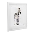 thumbnail image 2 of Stupell Industries Eclectic Minimal Zebra Foal White Framed Print Under Glass, 13 x 13, by Roozbeh, 2 of 8