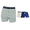 Gray, variant on Penn Adult Men Elastic Waist Boxer Brief - Navy - Grey - Beige Singles or Assorted 3-Pack (Size Small Grey)