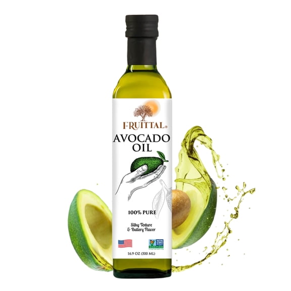 Fruittal Avocado Oil – 100% Pure, Made in The USA, and Rich in Health Benefits (16.9 oz)