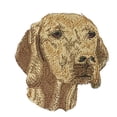 thumbnail image 2 of Custom Dog Face Portraits [Vizsla] Embroidered Iron on/Sew patch [4"4"], 2 of 3