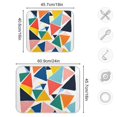 thumbnail image 4 of Yayeee Dish Drying Mat for Kitchen Counter 18"x24" Microfiber Absorbent Pad, Red Triangles, 4 of 7