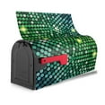 thumbnail image 3 of Naloa Green Disco Lights Mailbox Covers Magnetic Post Box Cover Post Letter Box Cover Garden Decor-21x18 in, 3 of 8