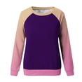 thumbnail image 5 of GigrtiJin Women Long Sleeved Gradient Sweatshirt Plus Size Round Neck Casual Pullover Top Fashion Going out Basic Blouse, 5 of 5