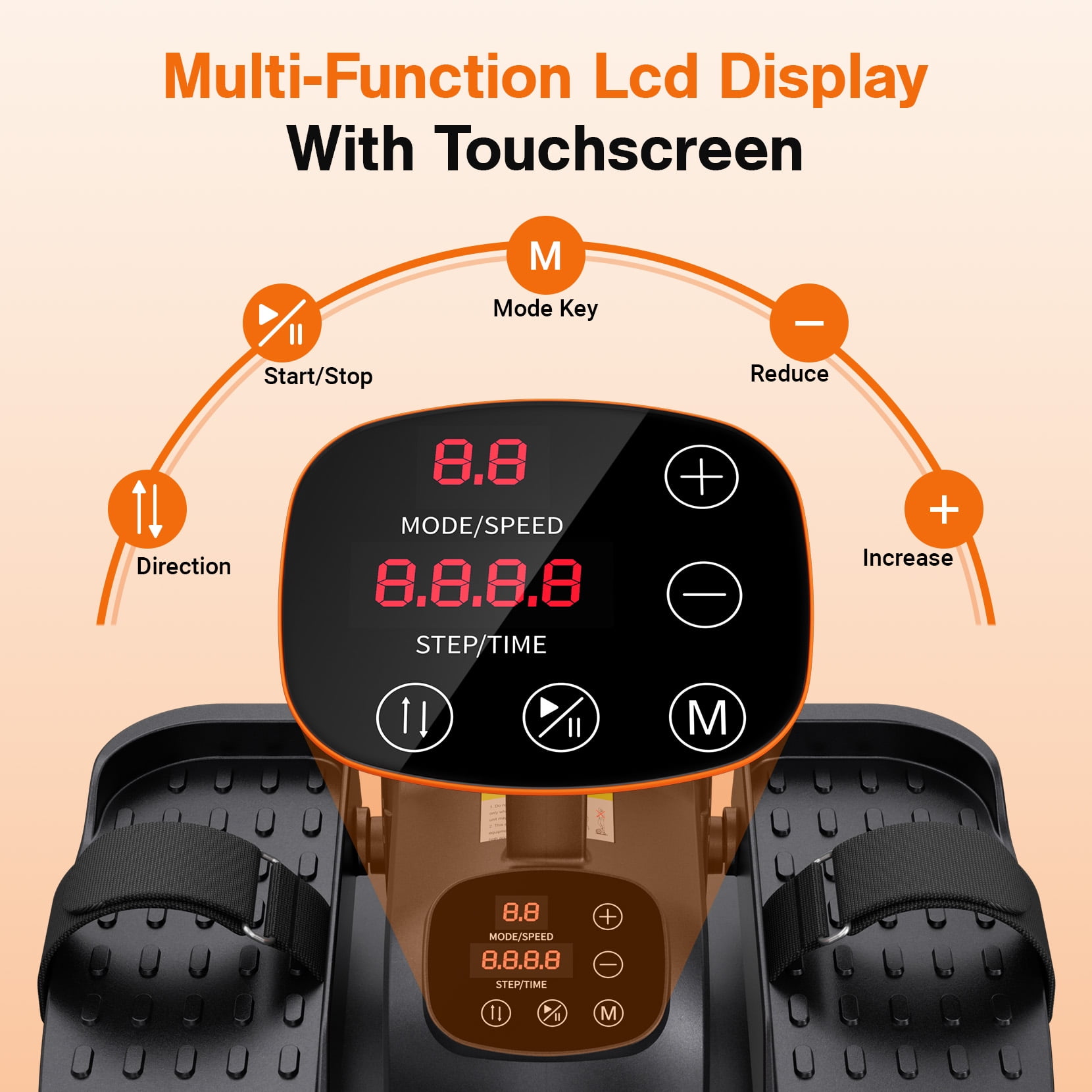Under Desk Elliptical Machine, 10 Adjustable Leg Exerciser Quiet & Portable whit Remote Dprodo Electric Ellipse