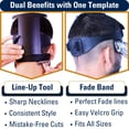 thumbnail image 2 of Kit de corte de pelo disponible las 24 horas del día, 7 días a la semana, guía de autocorte para hombre con escote, 2 of 9