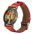 thumbnail image 4 of Roloj, Multicolor Estilo Bohemio Moda Mujer RELOJES LATÓN PU CUERO RELOJ DE PULSERA PARA MUJERES HOMBRES Fiesta de Cumpados Botón Batera, 4 of 7