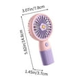 thumbnail image 3 of Qocolhg Mini Portable Fan, Small and Powerful, Cute Design High Speed Personal Handheld Fan, Lightweight USB Rechargeable Fan for Makeup Stylish Girl Women Travel Indoor Outdoor, Pink, Clearance, 3 of 6