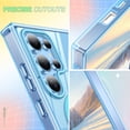 thumbnail image 5 of Casetego Phone Case for Galaxy S25 Ultra,Clear Magnetic Case,[Yellow Resistant] Slim Fit Shockproof Transparent Crystal Clear Magnetic Case for Samsung Galaxy S25 Ultra,Blue, 5 of 7