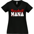 thumbnail image 3 of Inktastic Baseball Nana Women's Plus Size V-Neck T-Shirt, 3 of 5
