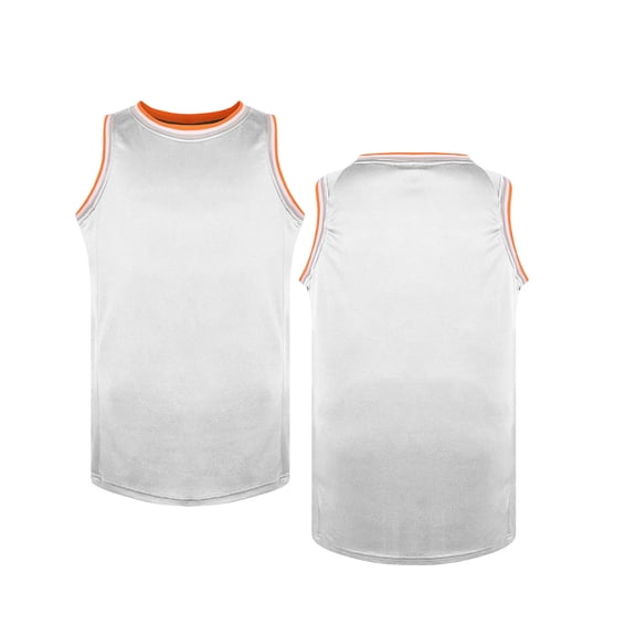 QINGFSAP Unisex Kids Mesh Quick Dry Crew Neck Basketball Tank Top Casual Sports Sleeveless Tops for 3鈥?8T
