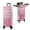 Pink, variant on 4 in 1 Rolling Makeup Train Case Large Cosmetic Beauty Storage Trolley Luggage with Key Wheels Salon Barber Case, Black