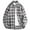 Coffee, variant on Plaid Long Sleeve Shirts For Mens Button Down Lapel Collar Relaxed Fit Shirts Casual Classic Lightweight Coat Coffee XL