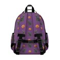 thumbnail image 3 of Black Cat Purple Pattern Cute School Backpack Bag for School with Padded Back and Adjustable Shoulder Straps 15.25"x11.5"x5.25", 3 of 5