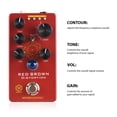 thumbnail image 4 of Guitar Distortion Effects Pedal RED BROWN Distortion Guitar Bass Effect Pedal Distortion and 4 Models With True Bypass DC 9V 6.35mm Input/Output Interface, 4 of 9