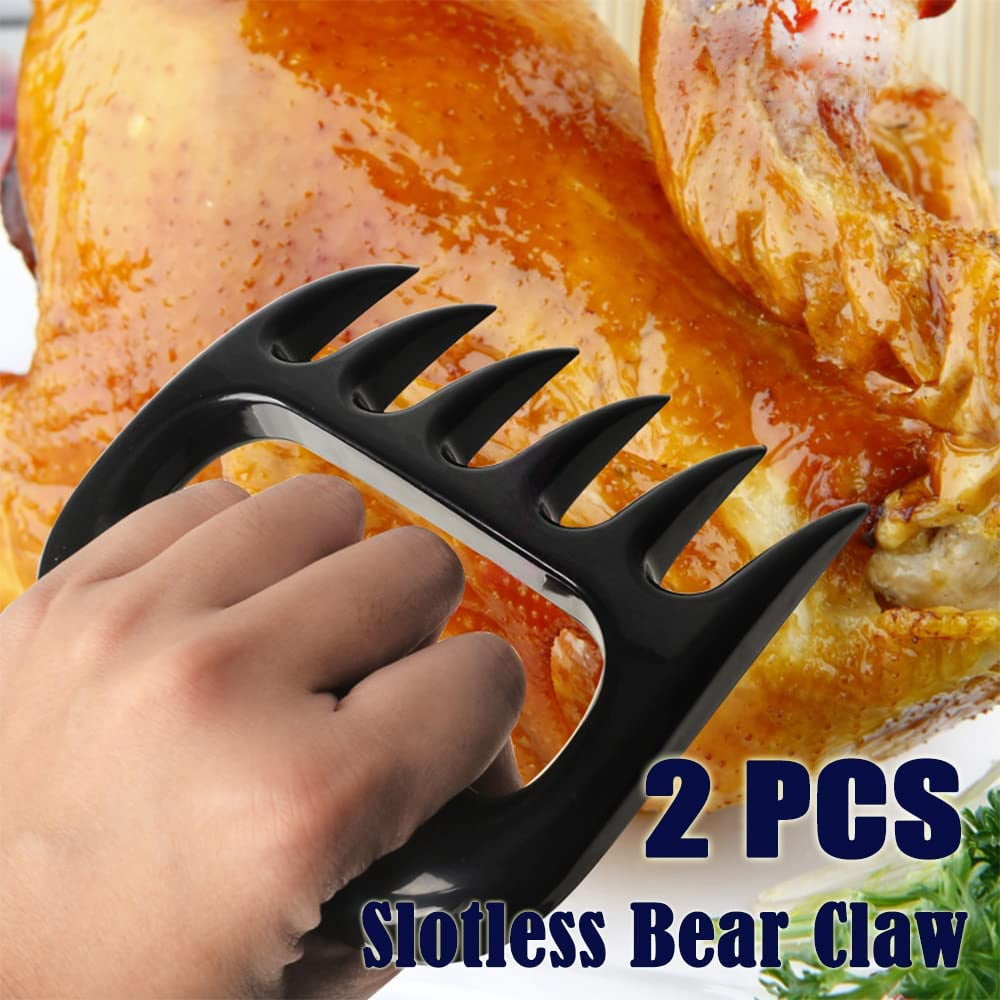 Meat Claws MustHave for Thanksgiving Turkey Feast, Cooking Gifts for Men, 2 Pcs Slotless Bear