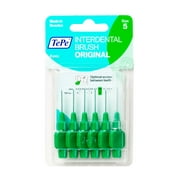 TEPE Interdental Brush Original Cleaners - Dental Brushes Between Teeth 6 Pk, Green .8mm