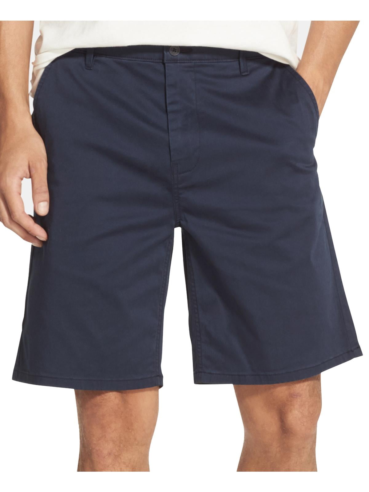 DKNY Mens Twill Stretch Khaki, Chino Shorts Navy 34 - Walmart.com