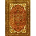 thumbnail image 1 of Ahgly Company Machine Washable Indoor Rectangle Persian Yellow Traditional Area Rugs, 3' x 5', 1 of 4