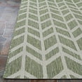 thumbnail image 3 of Couristan 8.5' x 8.5' Sage and Champagne Chevron Outdoor Rug, 3 of 4