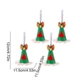 thumbnail image 3 of AUNVITO 4pcs Christmas Cone Sequin Mini Hat Tree Ornament, Glitter Xmas Decoration Hanging Pendant for Holiday Party Home Decor, 4pcs, 3 of 6