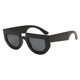 thumbnail image 5 of Vintage UV400 Outdoor Shades Mujeres Hombres sol porizadas Marco negro Lente gris negro Hugo Gafas de sol de mujer de moda, 5 of 6