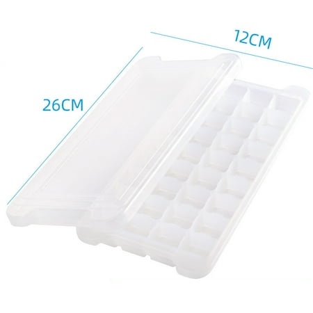 

Ice Trays with Spill-Resistant Lid Stackable for Whiskey Cocktails Iced Coffee Silicone Mold Summer Kitchen Supply