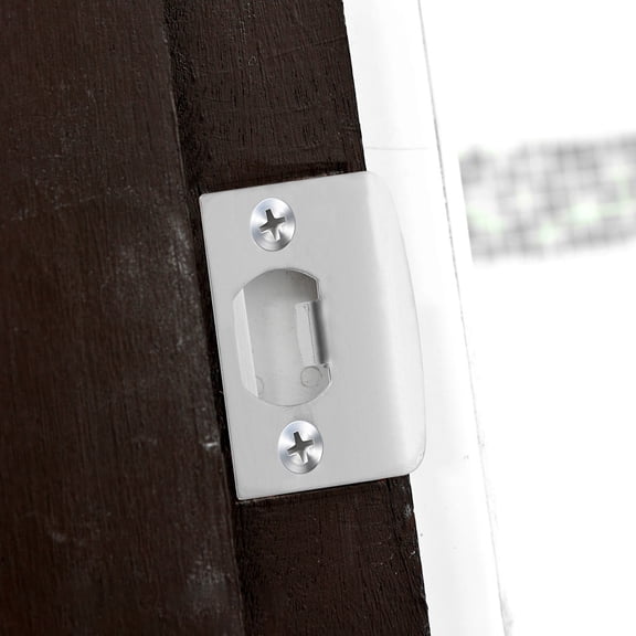 UPOUART Stainless Steel Deadbolt Lock Tongue Cover Plates, 6-Pack Door Security Hardware with Finish